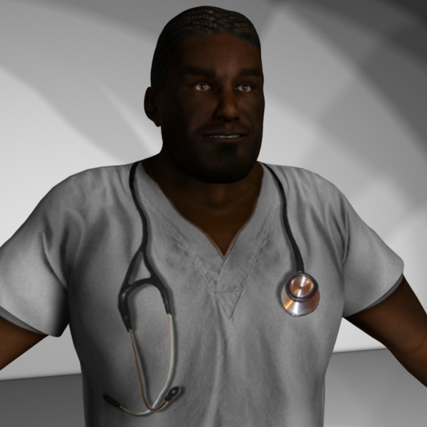 3d model rigged medical personnel - Medical Personnel Collection Rigged - Men #2 by MasonMotion